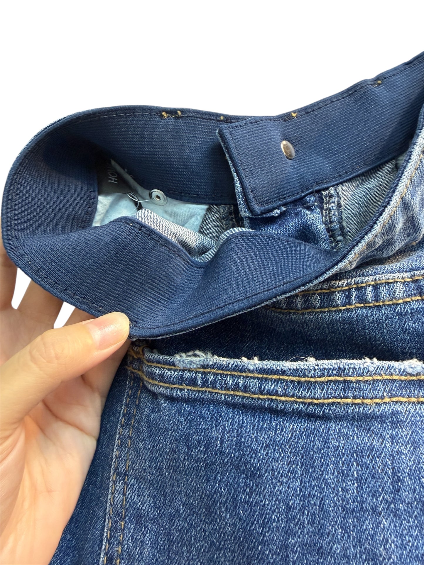 Hide Waistband damage jeans #00316