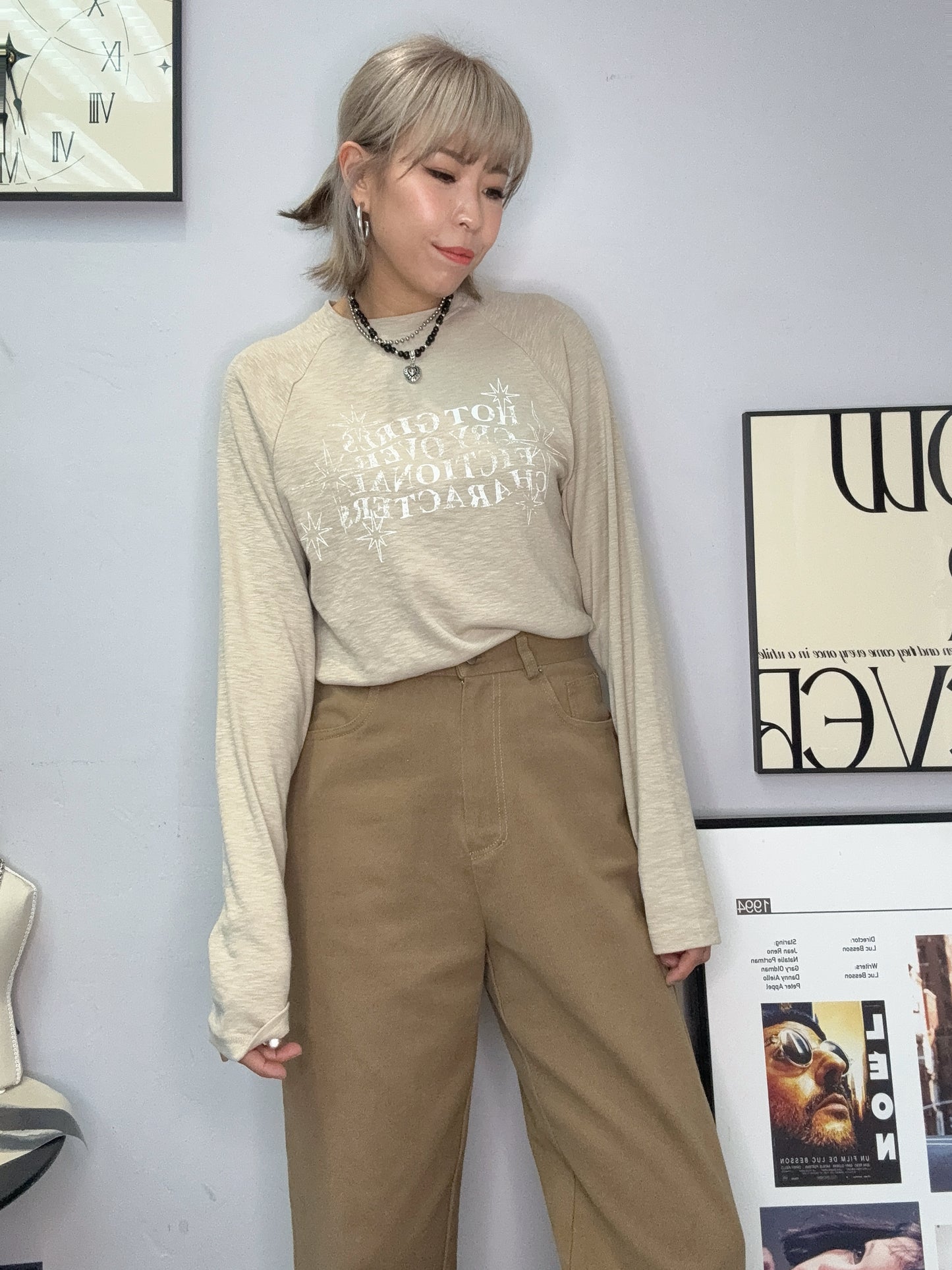 ‘HOT GIRL’ printed tee #00017