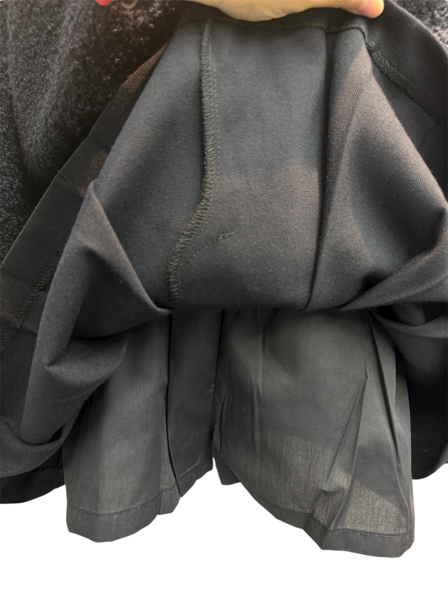 Double waist pleated skort #00043