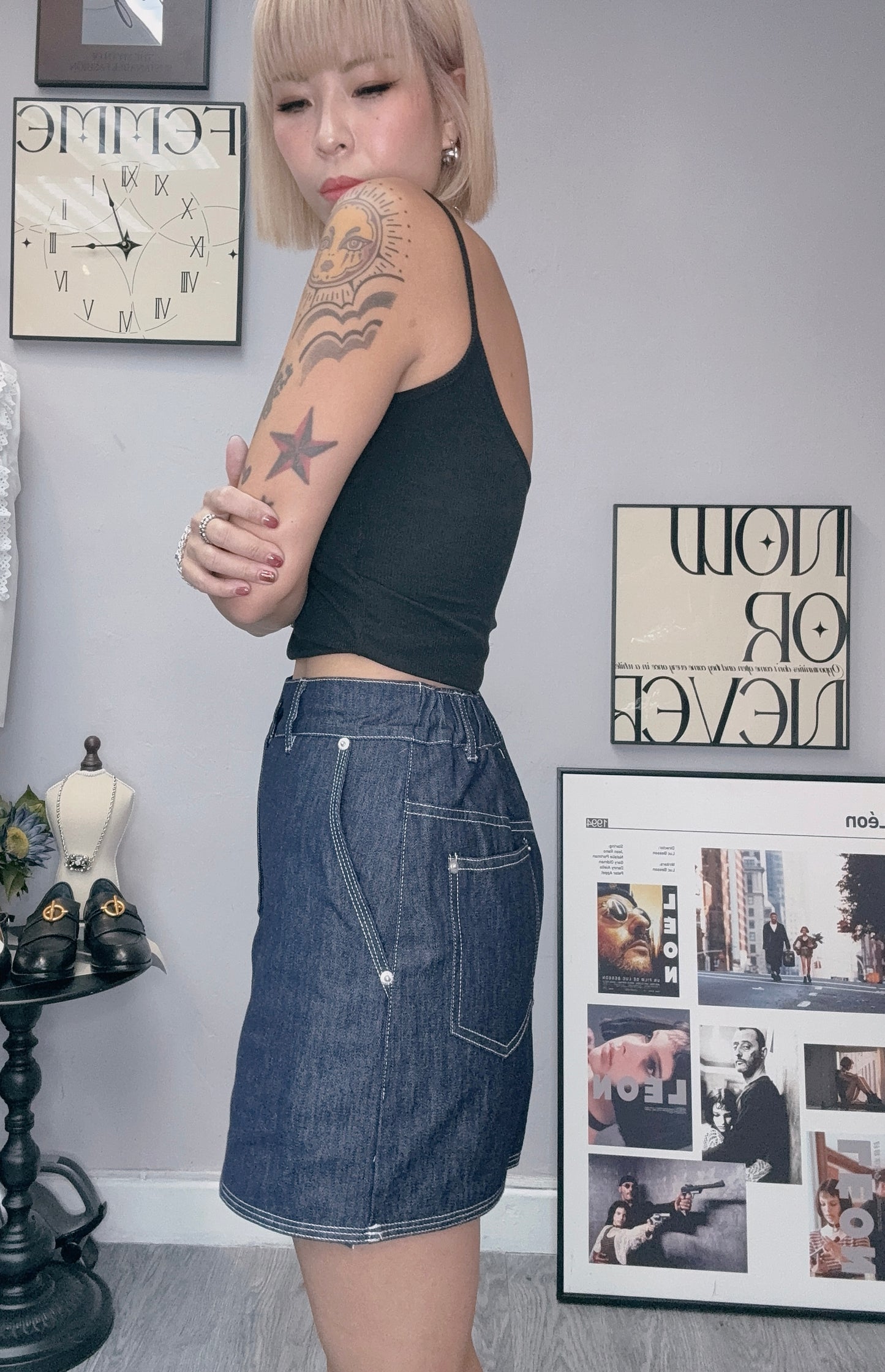 (-20%off)lighted denim skort