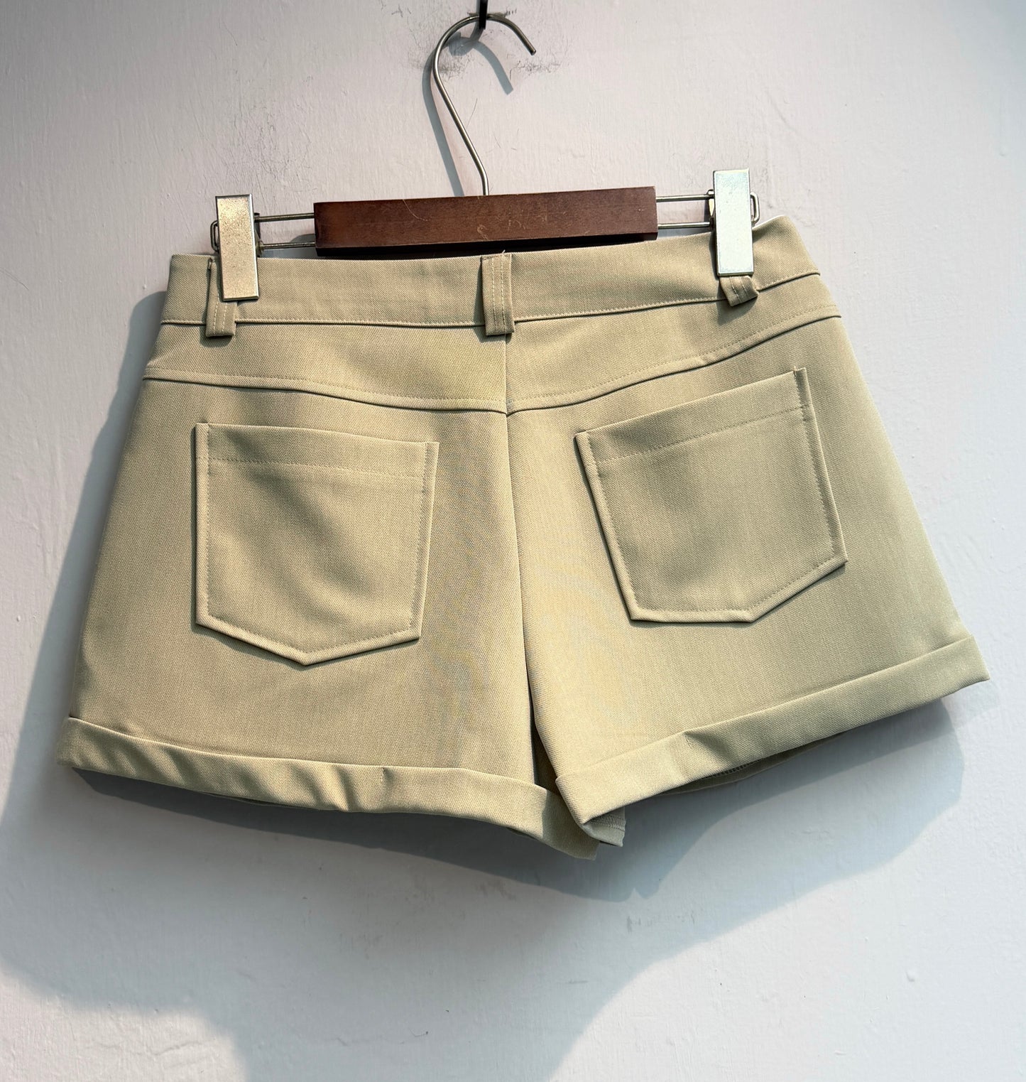 (-30%)front pleated shorts #00788