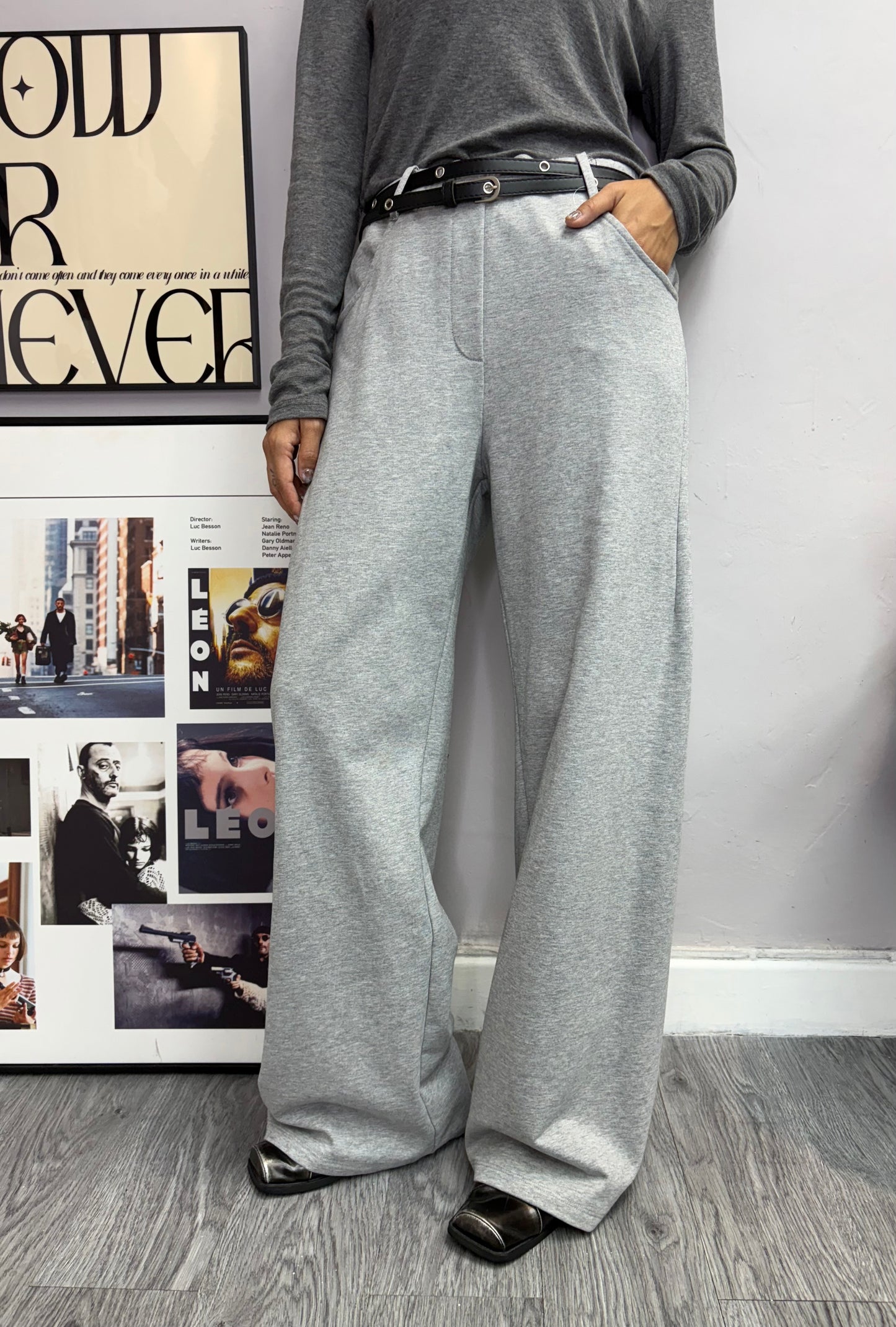 Belt and cotton pants