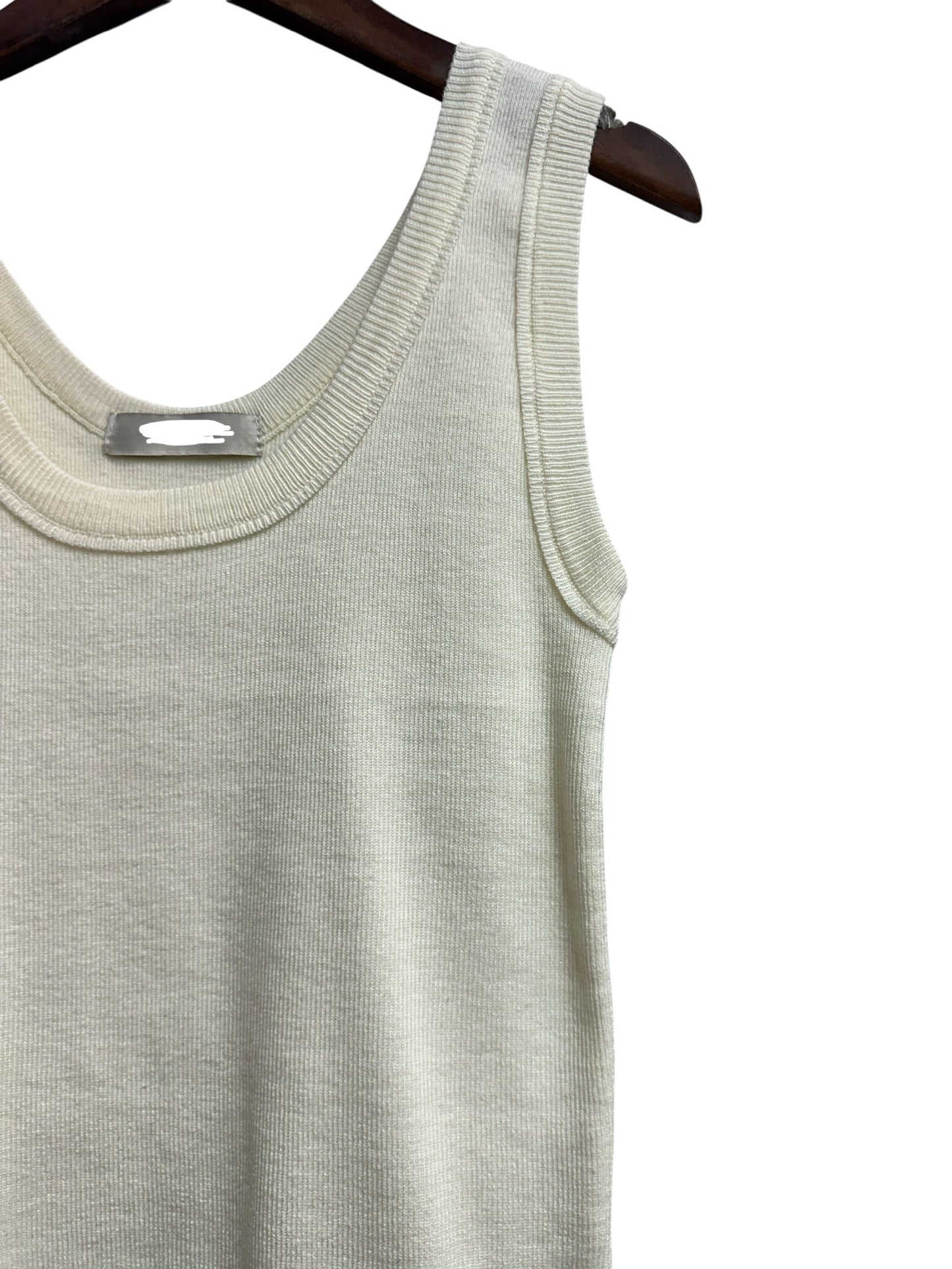 Plain knitted tank top