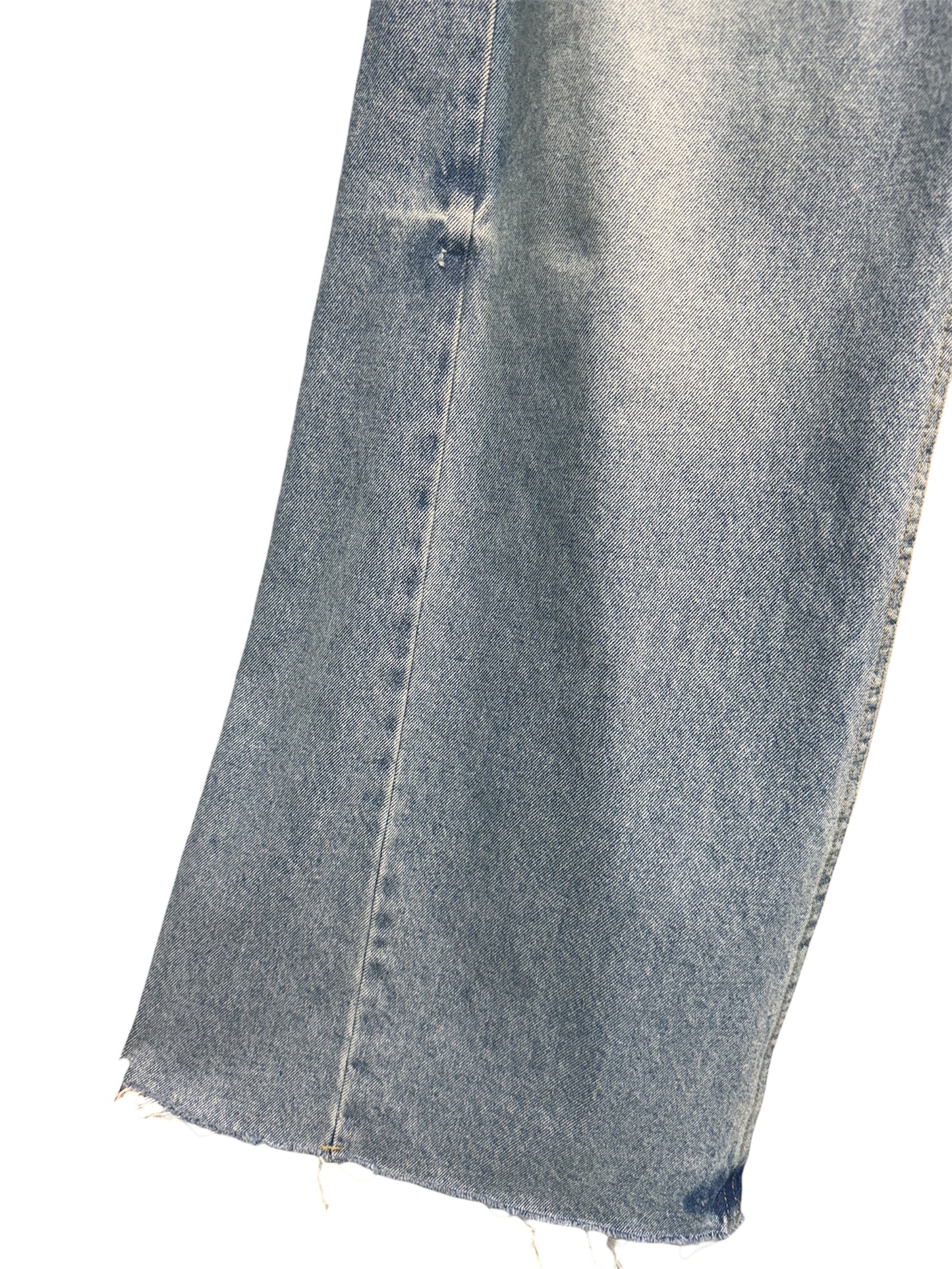 Wide leg cut off jeans #00347