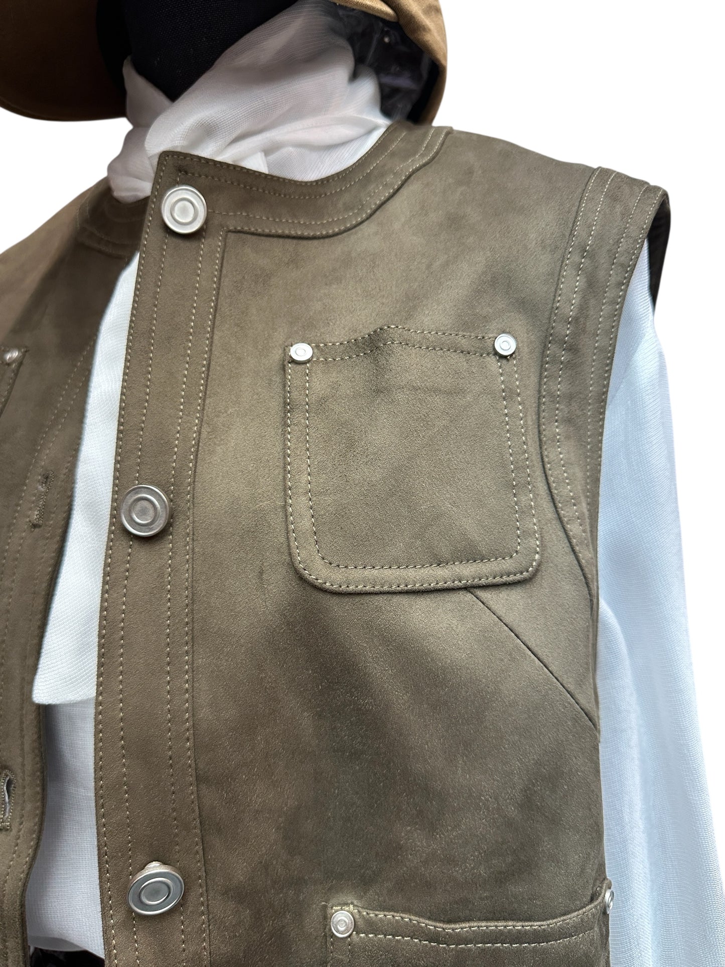 Leopard skin vest jacket