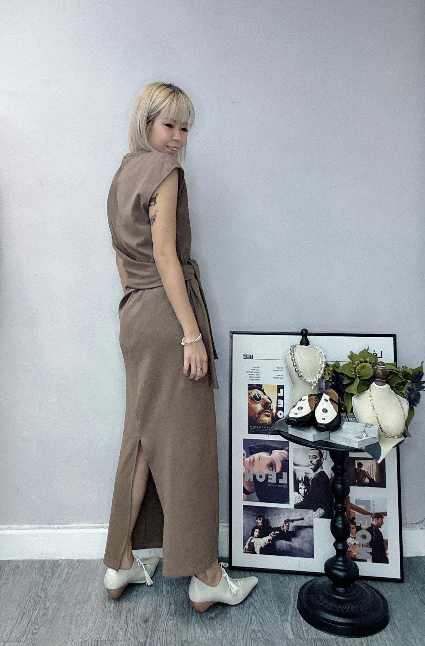 Tie-waist dress