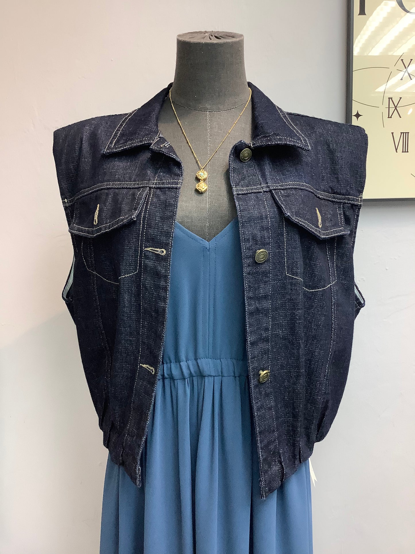 (-20% Off)Denim Vest Jacket
