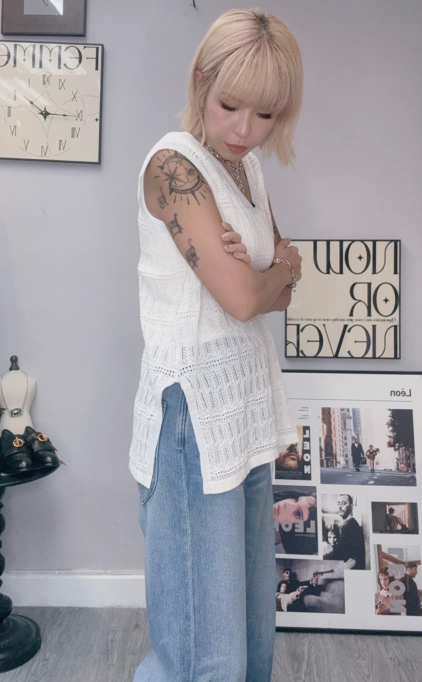 (-20% Off)V Neck Knit Vest