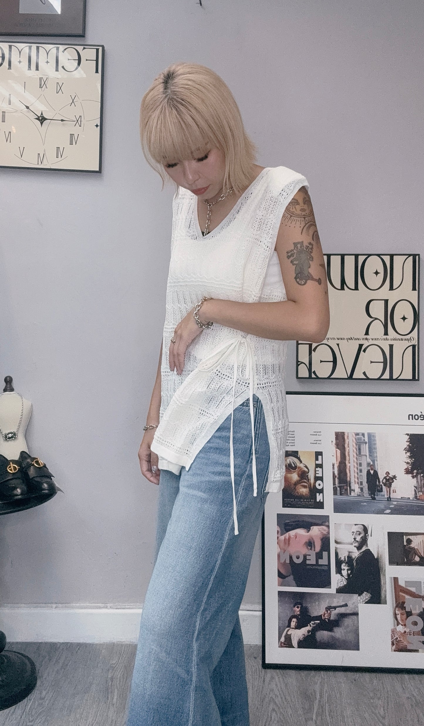 (-20% Off)V Neck Knit Vest