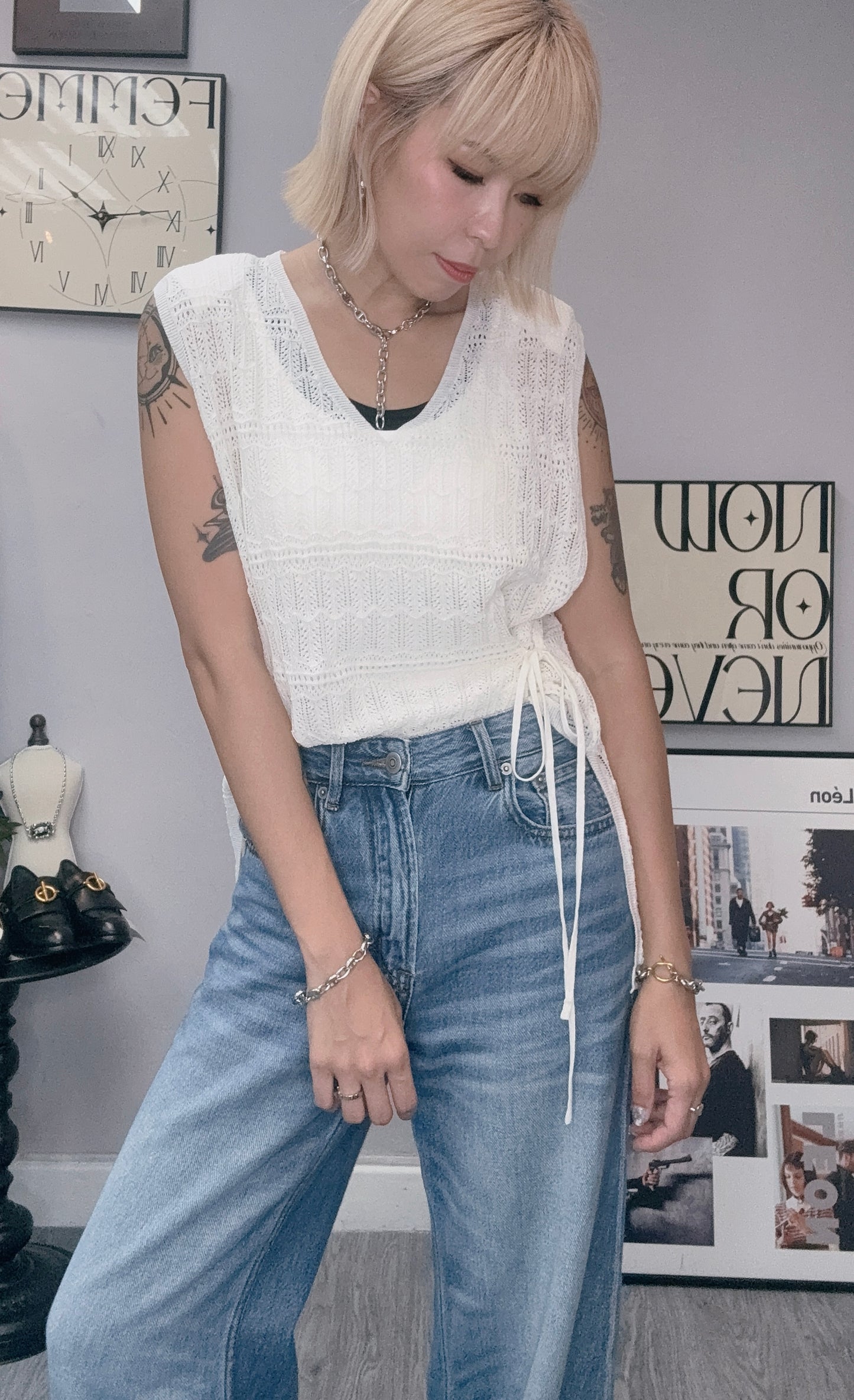 (-20% Off)V Neck Knit Vest