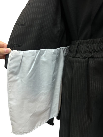 Stripe  X shirt vest blazer