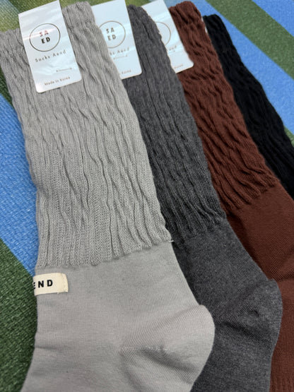 Embossed socks