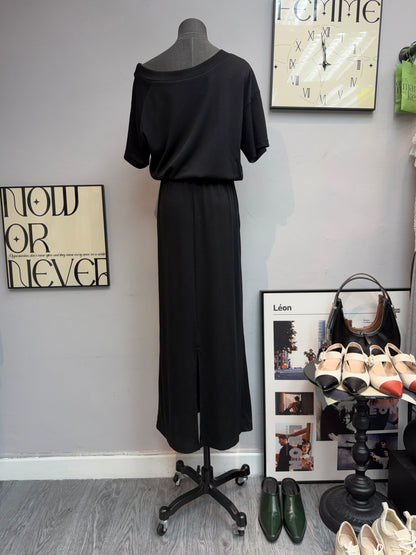(-30%)Big collar/One shoulder one piece