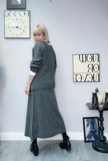 Wool X linen set #00141 (made in Italy)