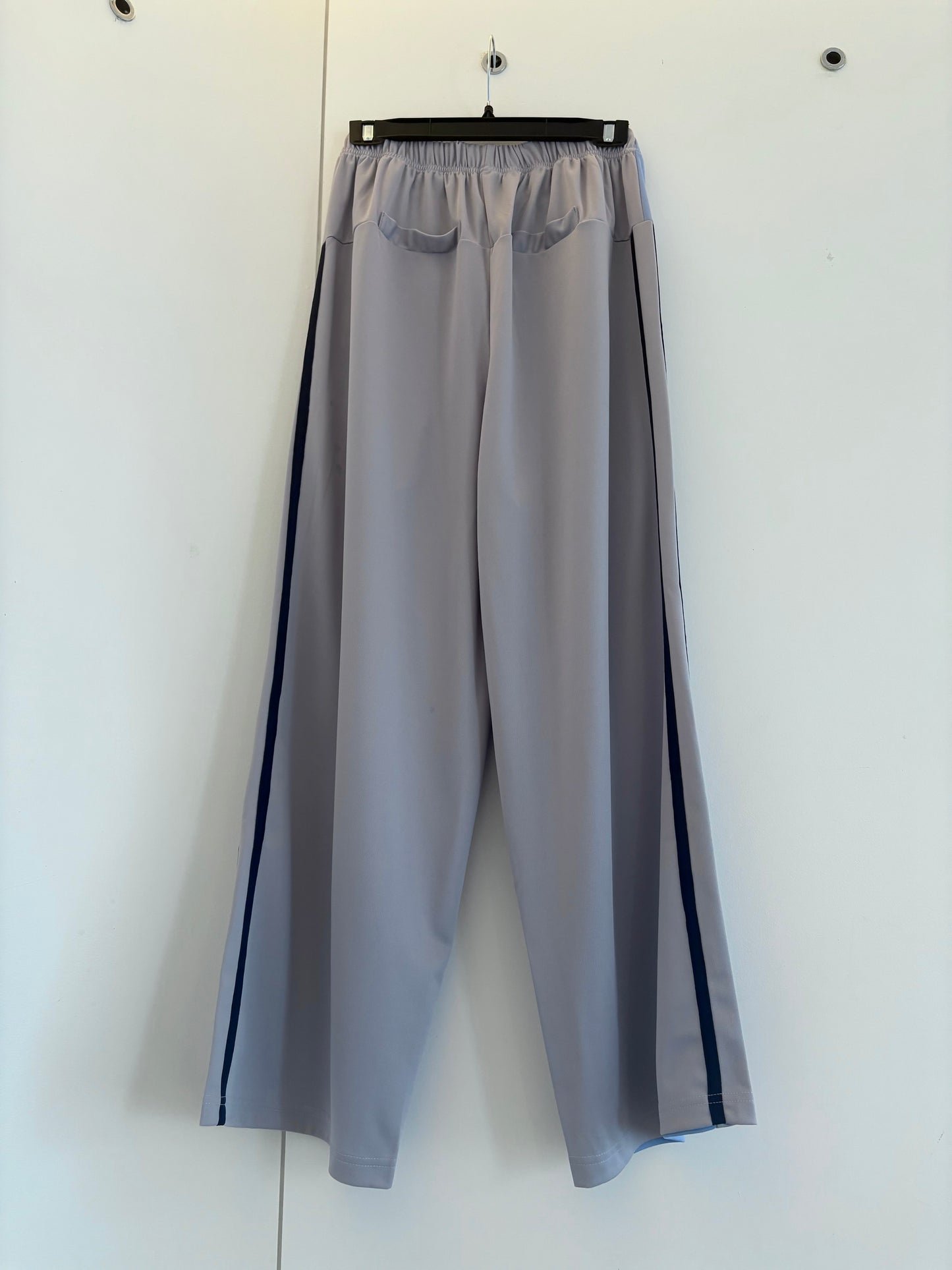 Two tone polyester pants #00801