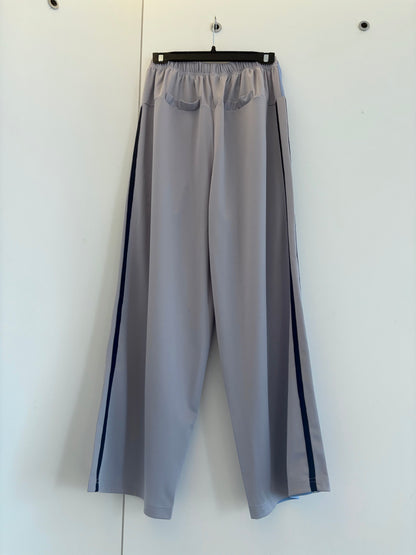 Two tone polyester pants #00801