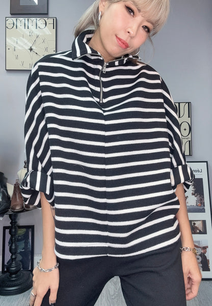 Batwing stripe top #00089