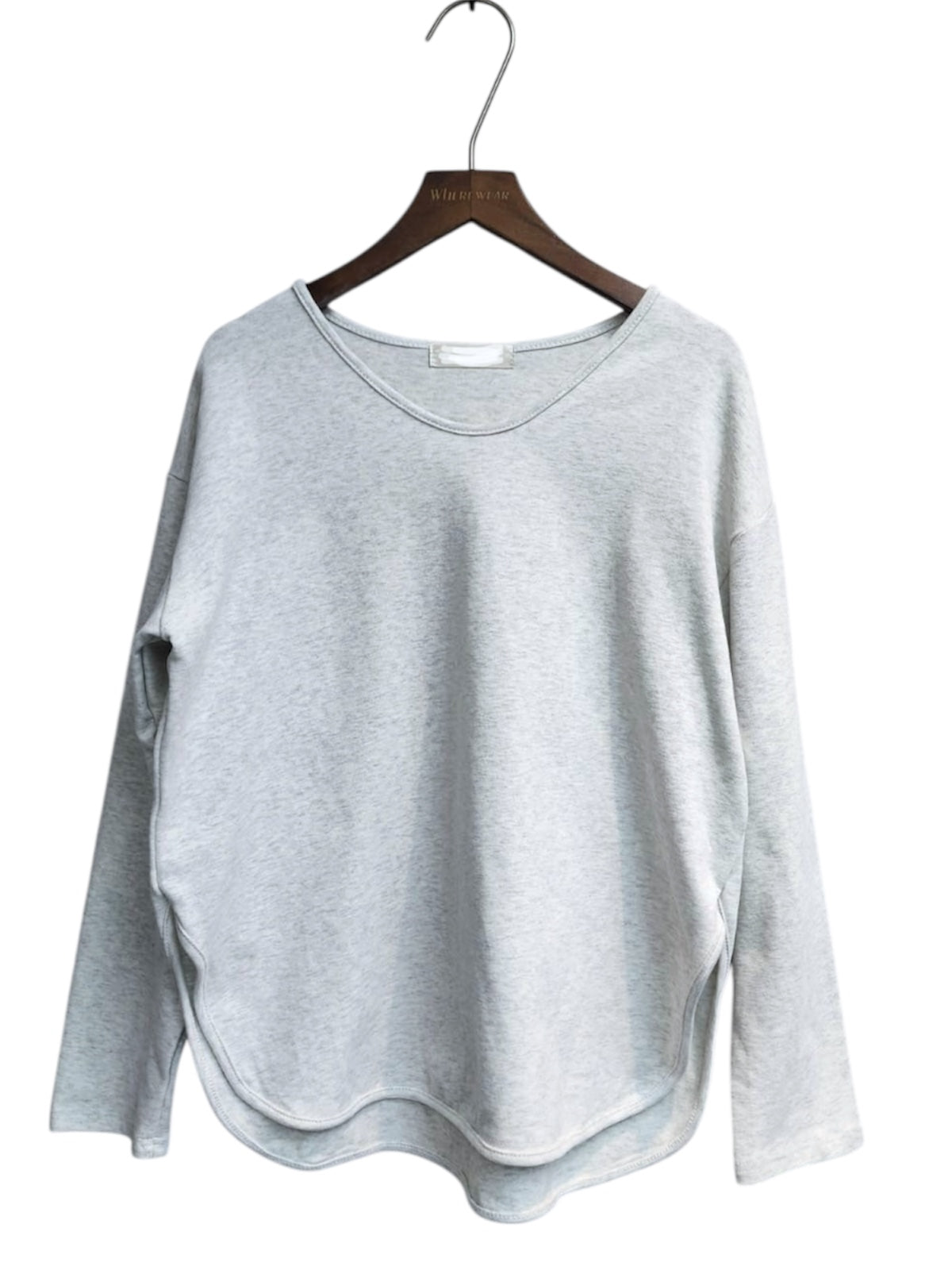 Round neck cotton tee #00012