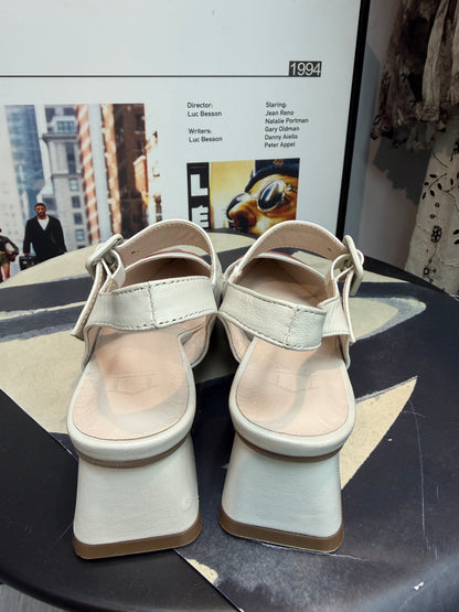 Two tone slingbacks