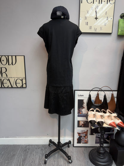 (-30%)Two tone pleated skirt
