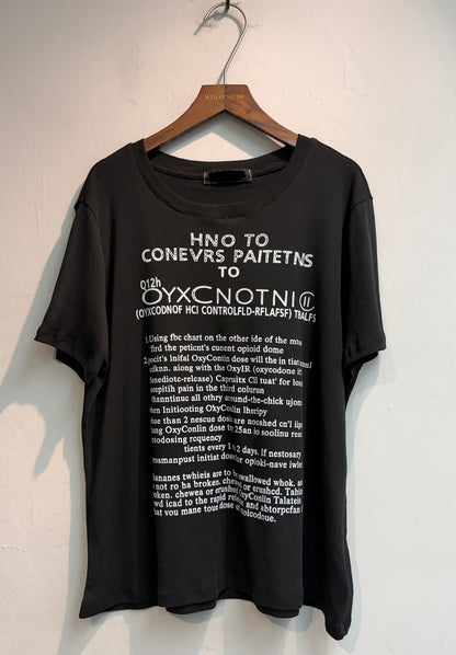 Front words loose tee #00756