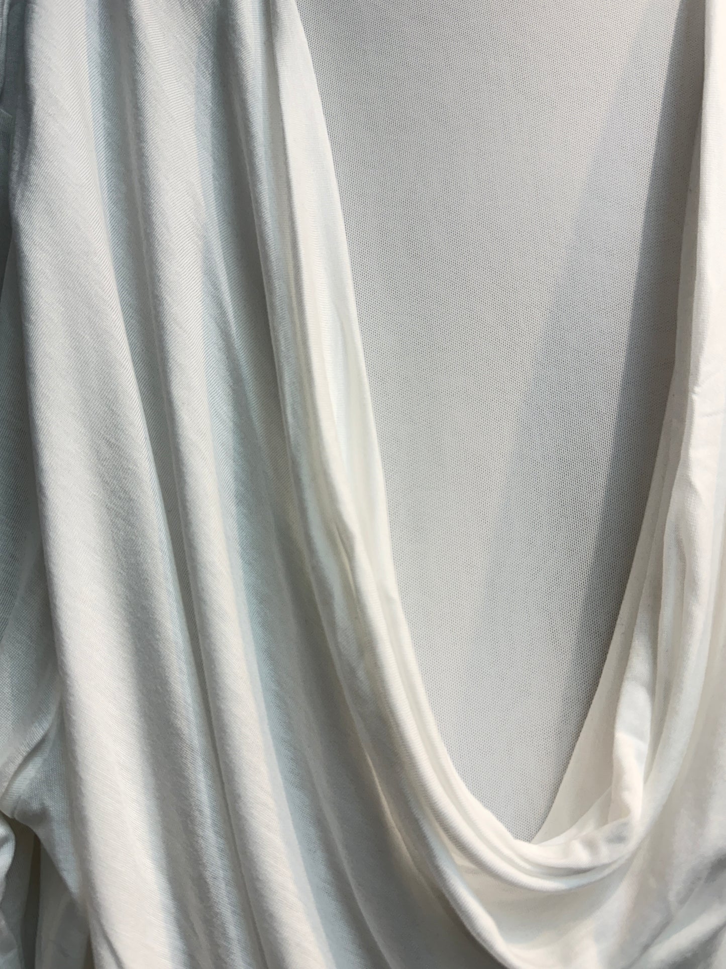 Back mesh plain tee #00409