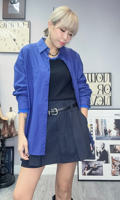 Plain oversize shirt