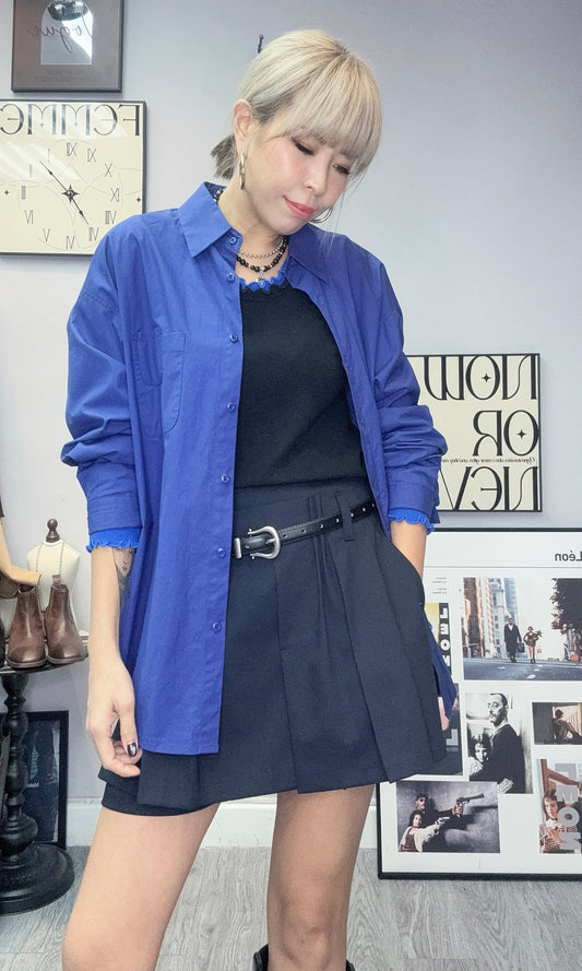 Plain oversize shirt