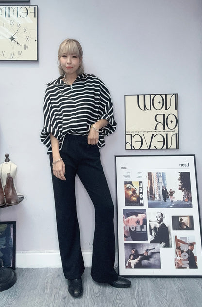 Batwing stripe top #00089