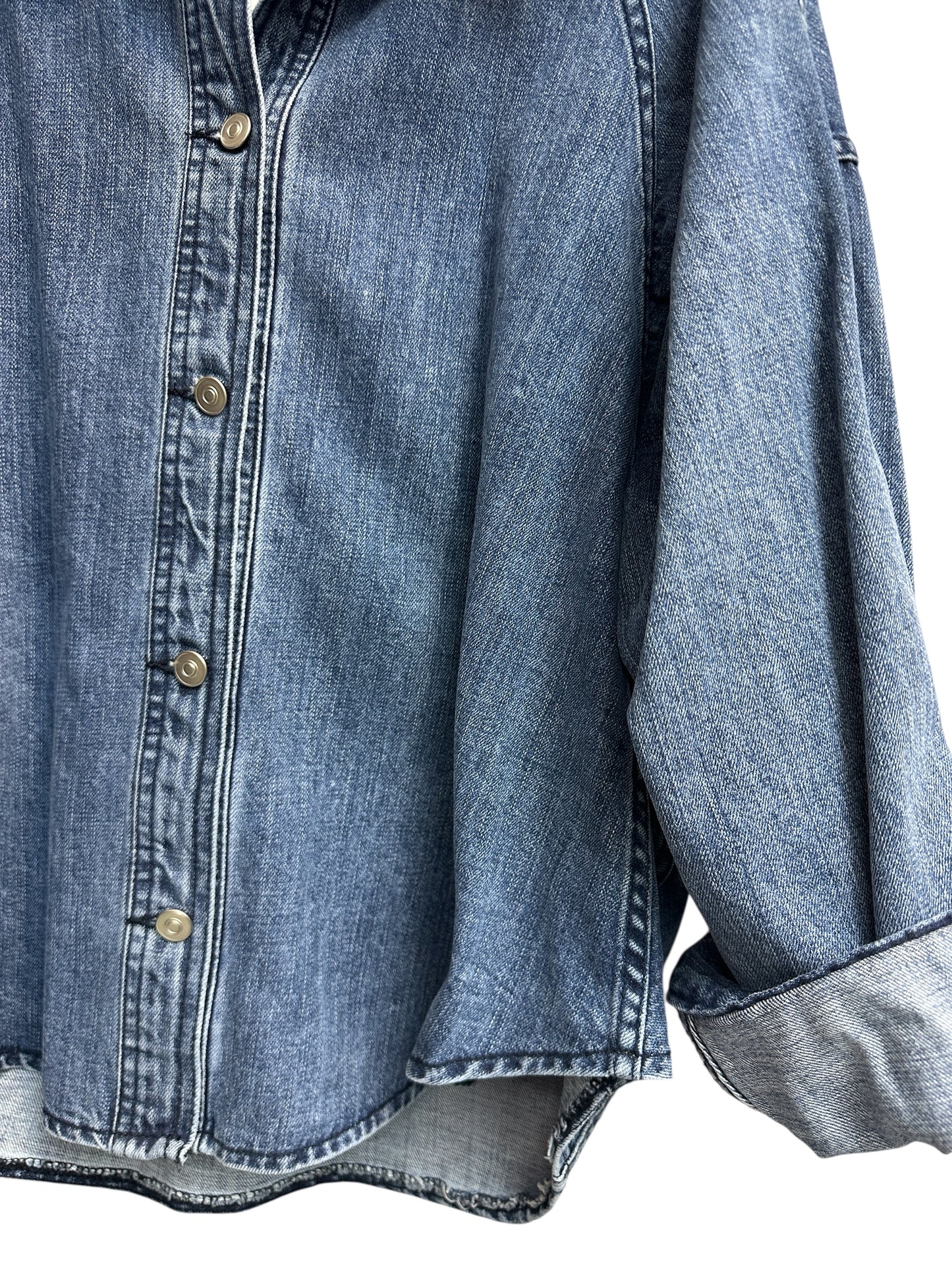 (-30% off)Batwing sleeve denim jacket