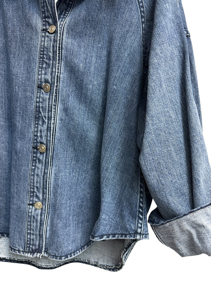 (-30% off)Batwing sleeve denim jacket