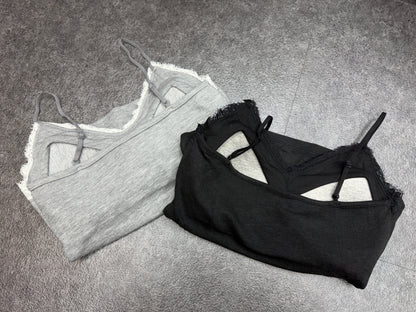 👍🏻Lace trim cami bra top #01050