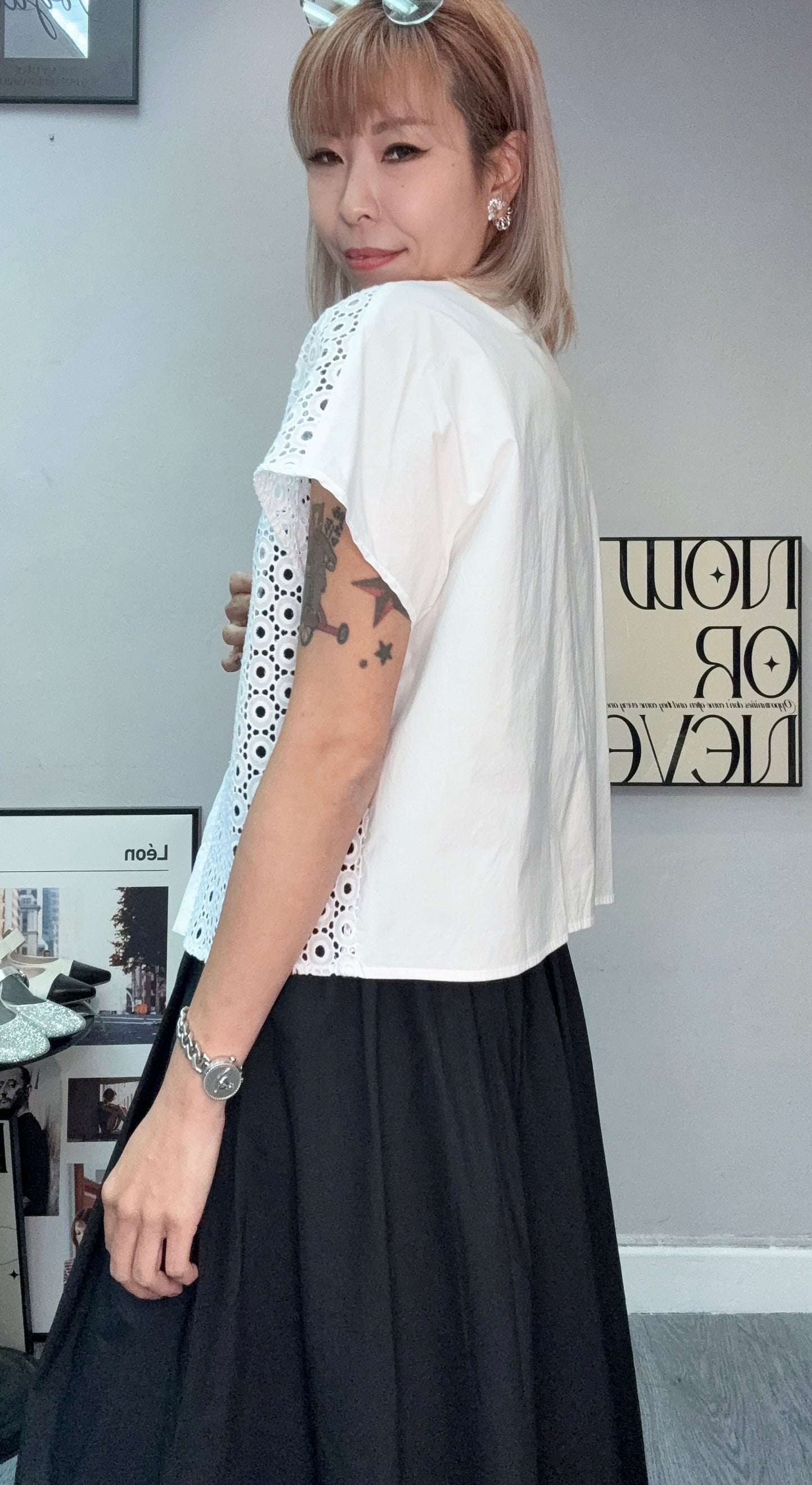 Front embroidery shirt #00714