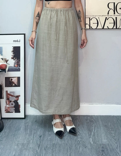 Full elastic plain skirt #00753