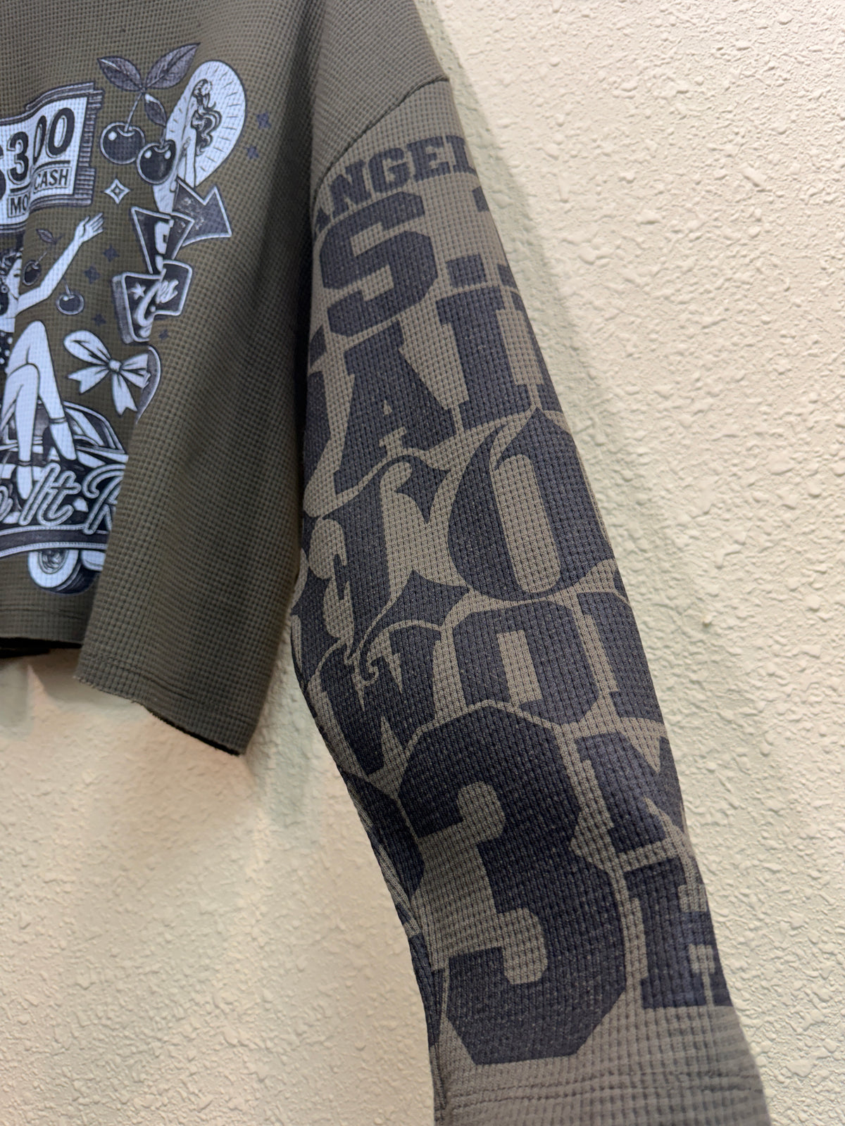 “Good vibes”printed short tee #01011