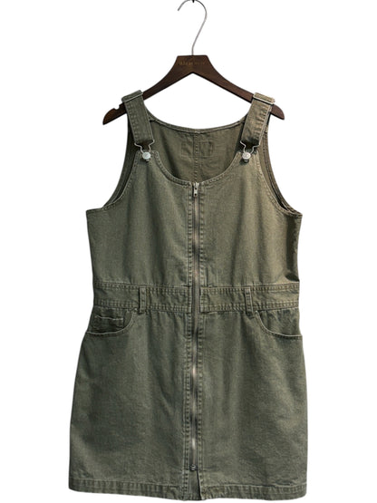 Apron denim dress #00620