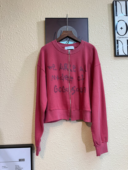 Front words zip outer #00932