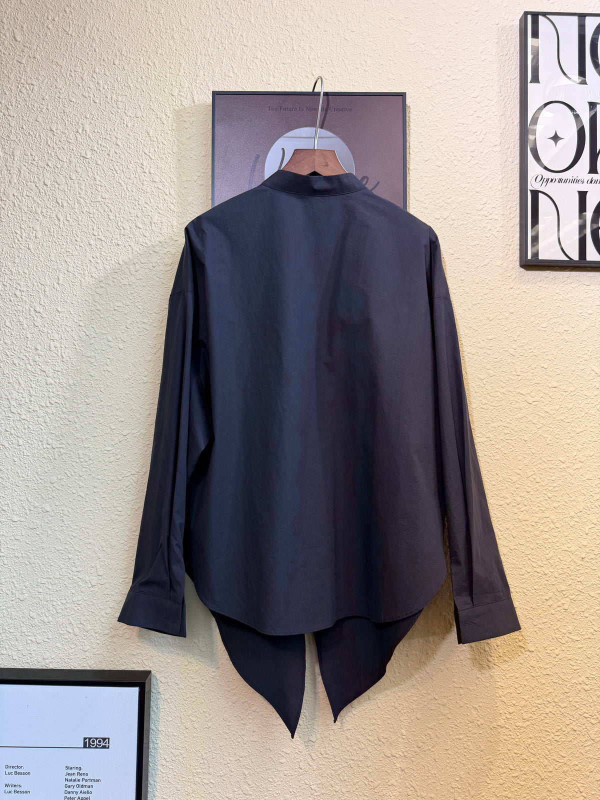 Front buttons round collar shirt #00986