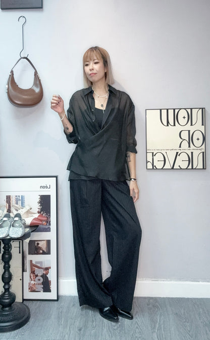 (-30%)See though blouse #00785
