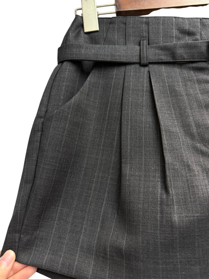 With belt stripe shorts #00256