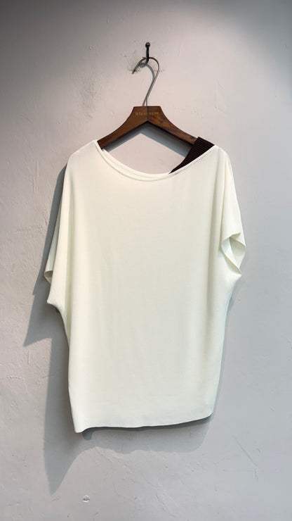 Mixed colour knitted top #00754
