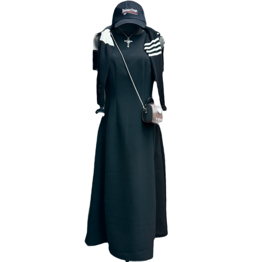 Plain vest dress