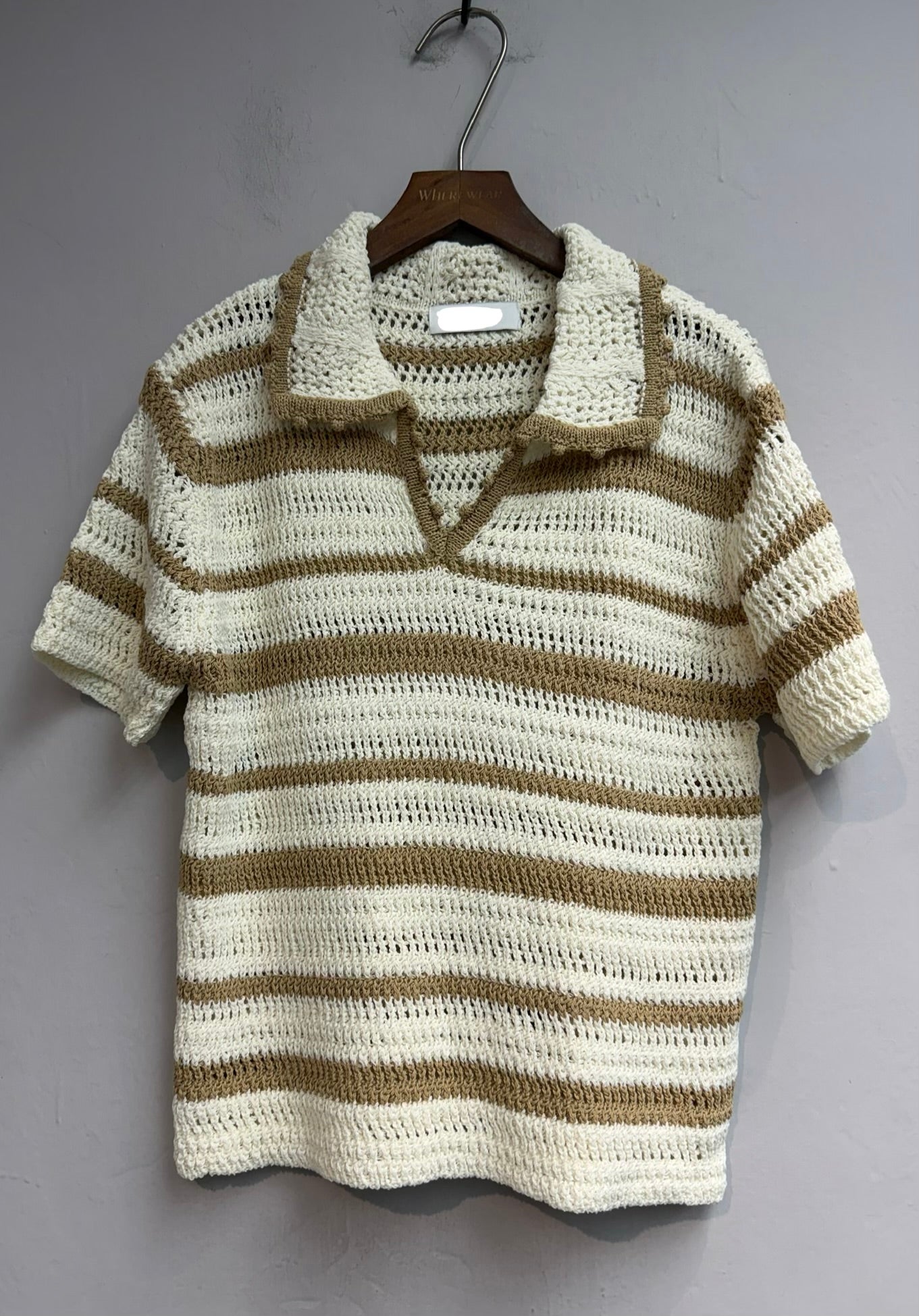 (-30%)Striped polo knitted