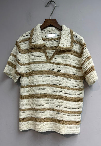 (-30%)Striped polo knitted