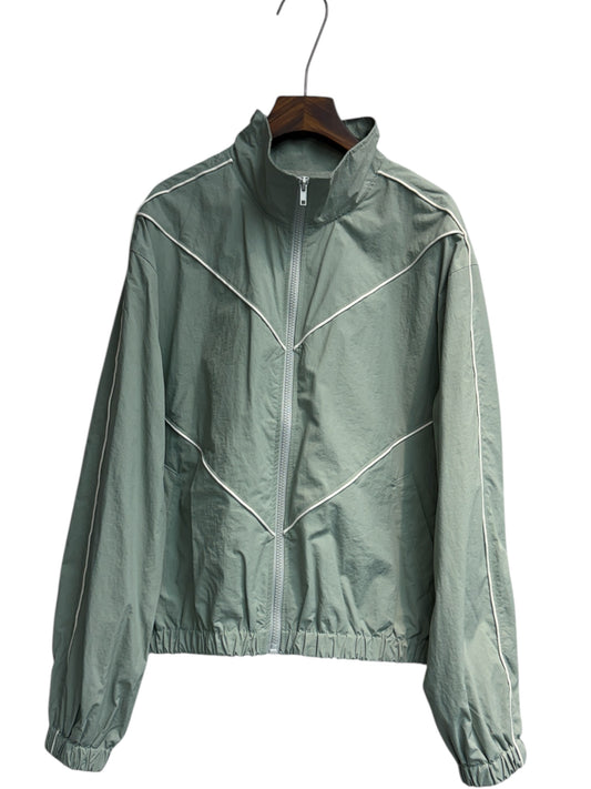 (-30% off)v white line windbreaker #00298