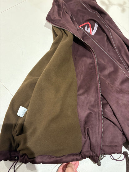 Back words fleece jacket #00011