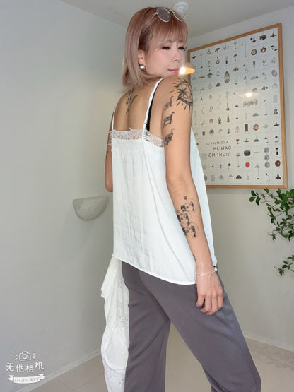 Lace trim cami #00672