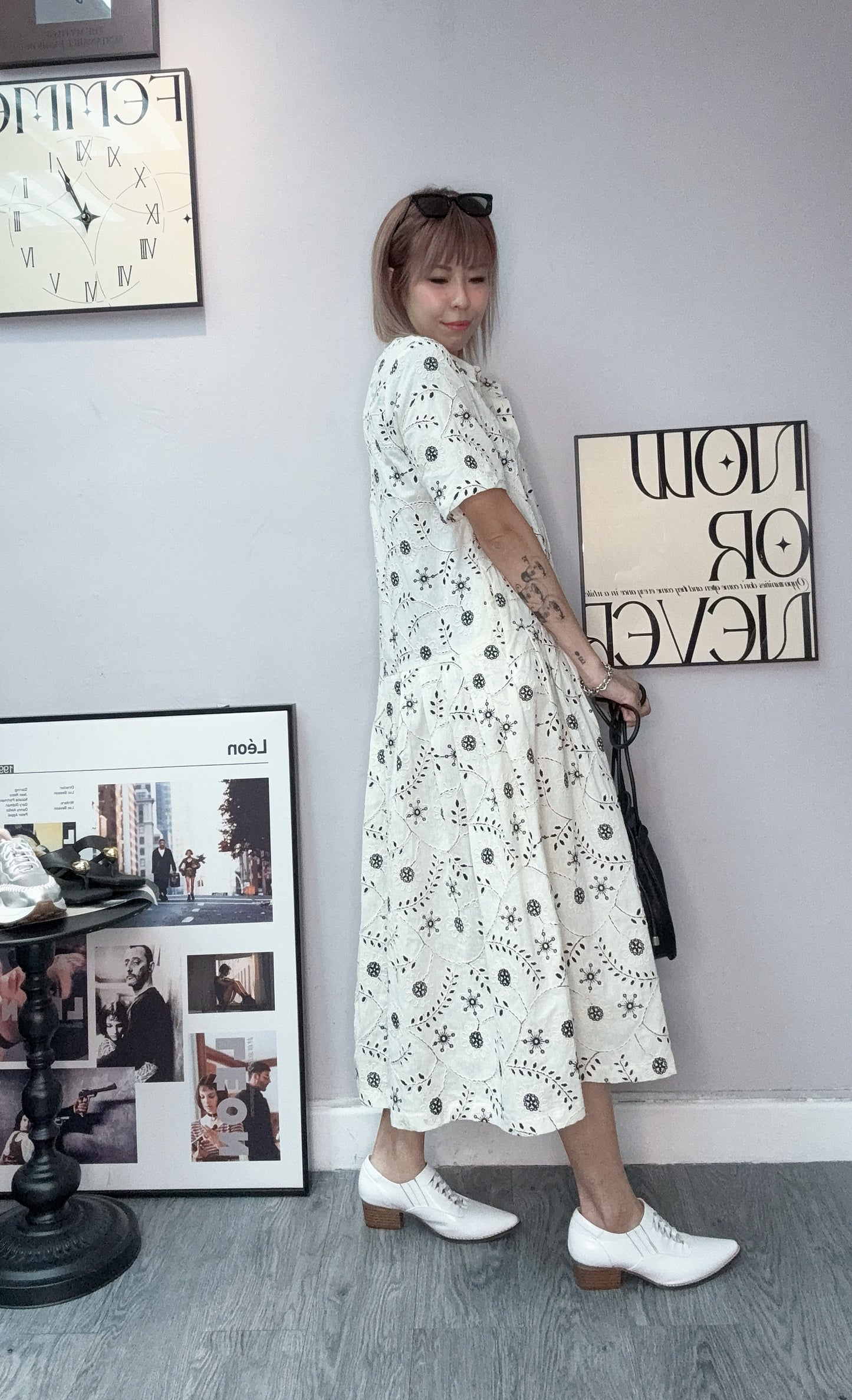 Full embroidery dress #00608