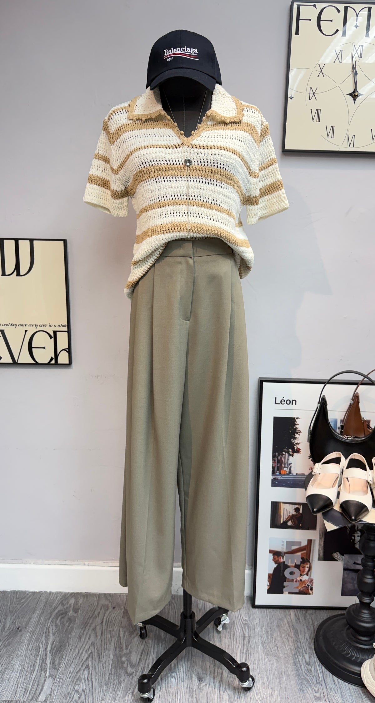 (-30%)Striped polo knitted