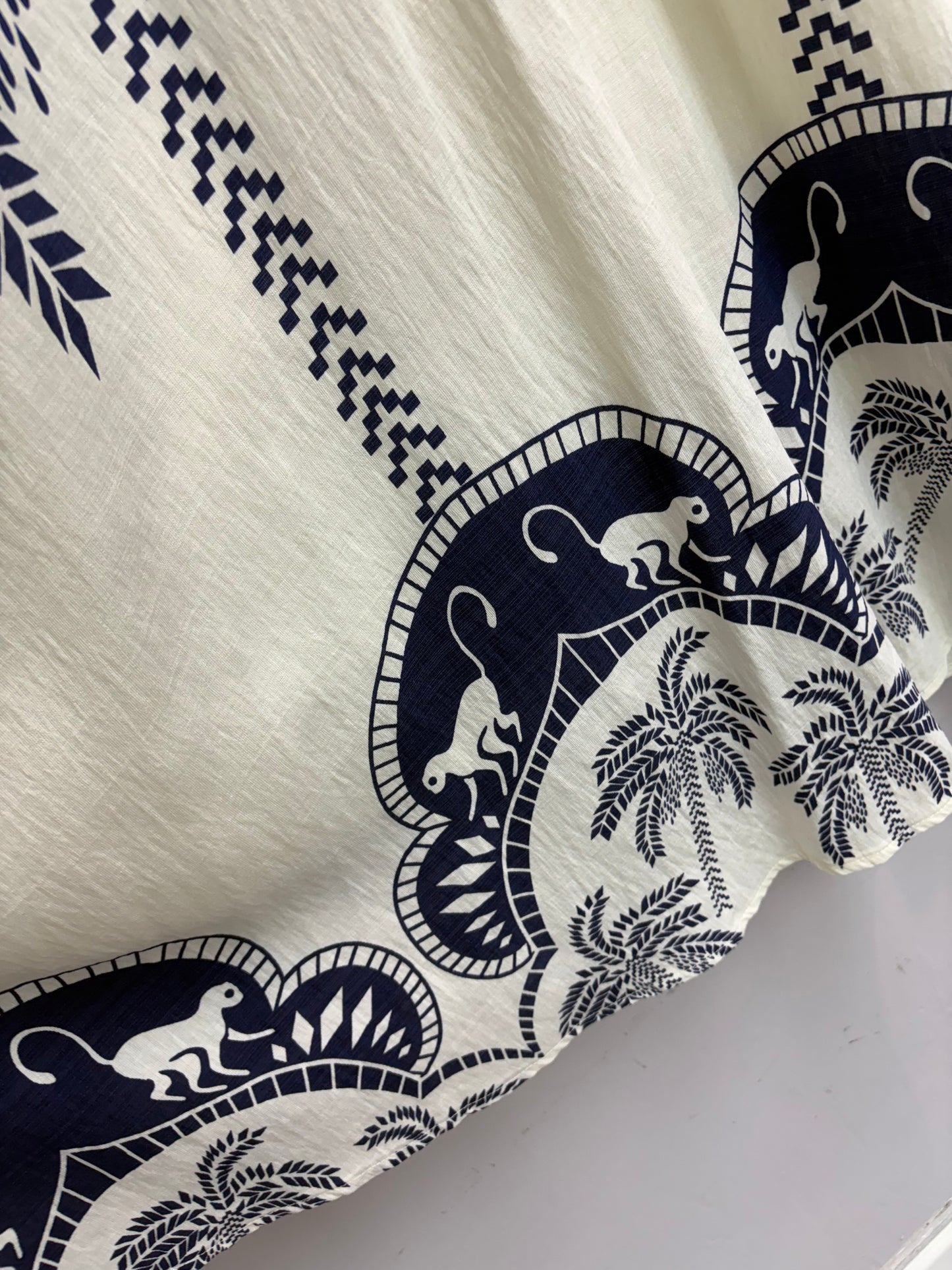 Coconut tree pattern dress #00609